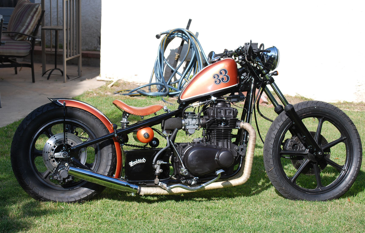 ϟ Hell Kustom ϟ Kawasaki KZ400 1979 By Chappell Customs