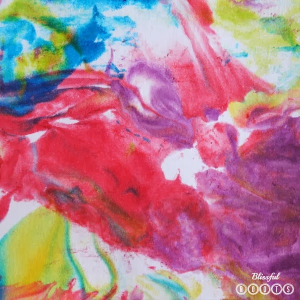 Shaving Cream & Food Coloring Art For Kids from Blissful Roots