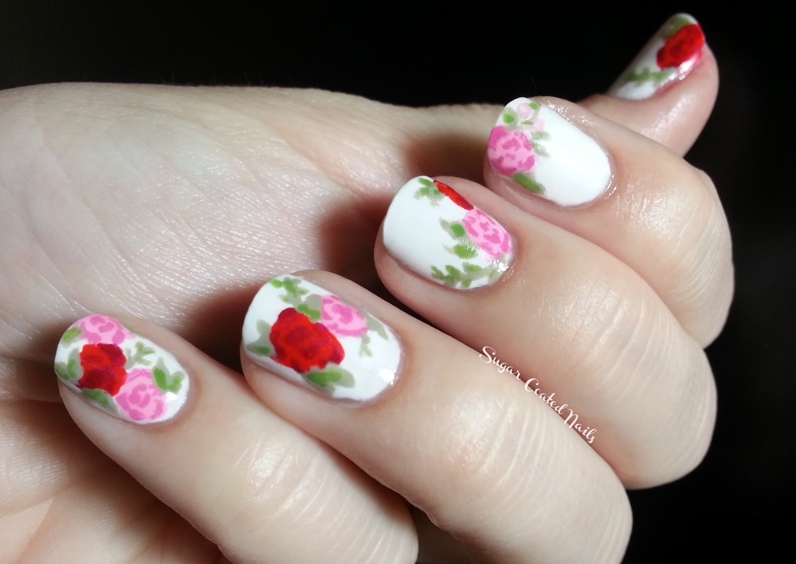 Day One Red or Pink Sugar Coated Nails