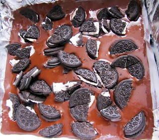 Brownie De Chocolate Con Galletas Oreo
