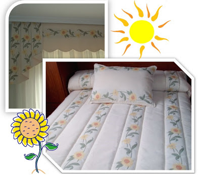 Decoraciones Oscar: Girasoles y Tulipanes en habitaciones