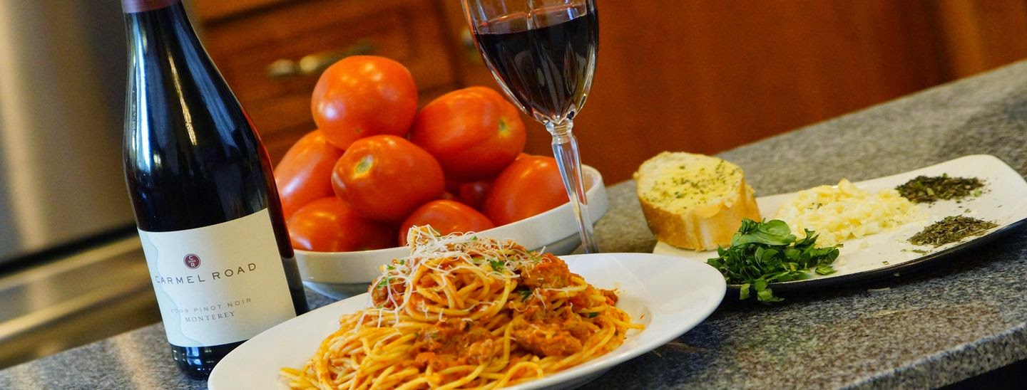 El vino y yo Combinar el vino y la pasta