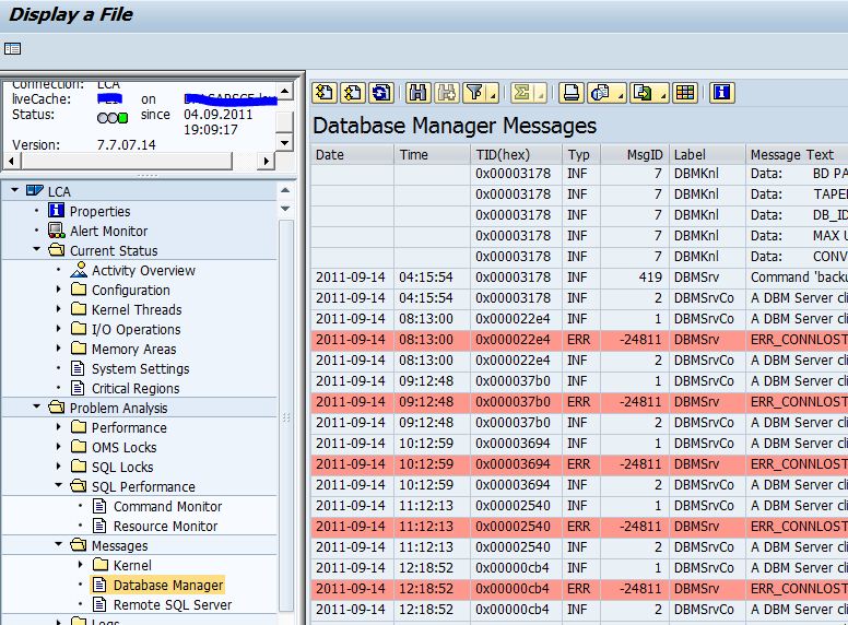 SAP Basis Tutorials LiveCache Monitoring