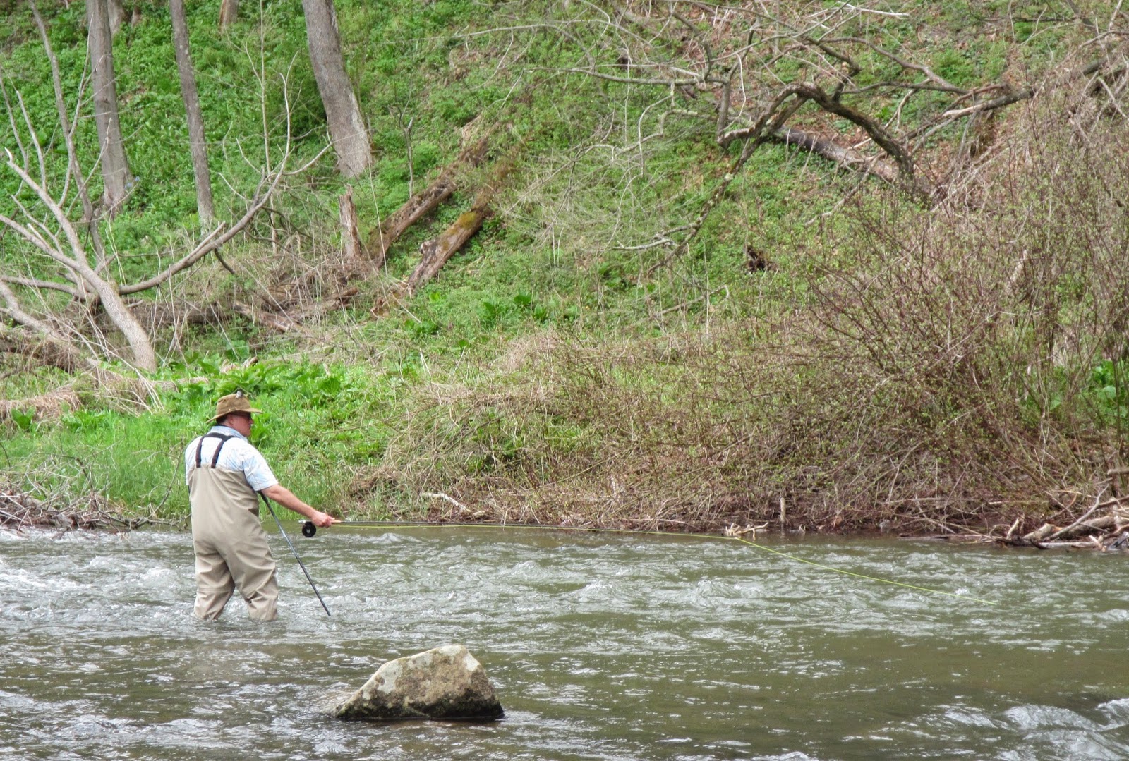 Western Maryland Fly Fishing Fishing between the Rain storms on the