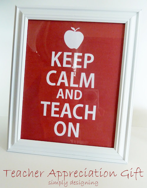 teacher appreciation gift keep calm and teach on free printable 1 The Best Wedding, Easter, Spring and More Printables 37
