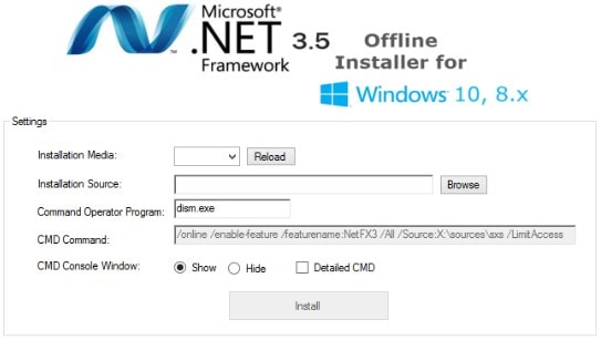 download net framework 3.5 for windows 10