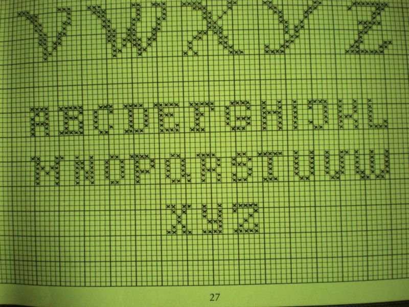 L'incanto delle nebbie piccolo alfabeto a punto croce