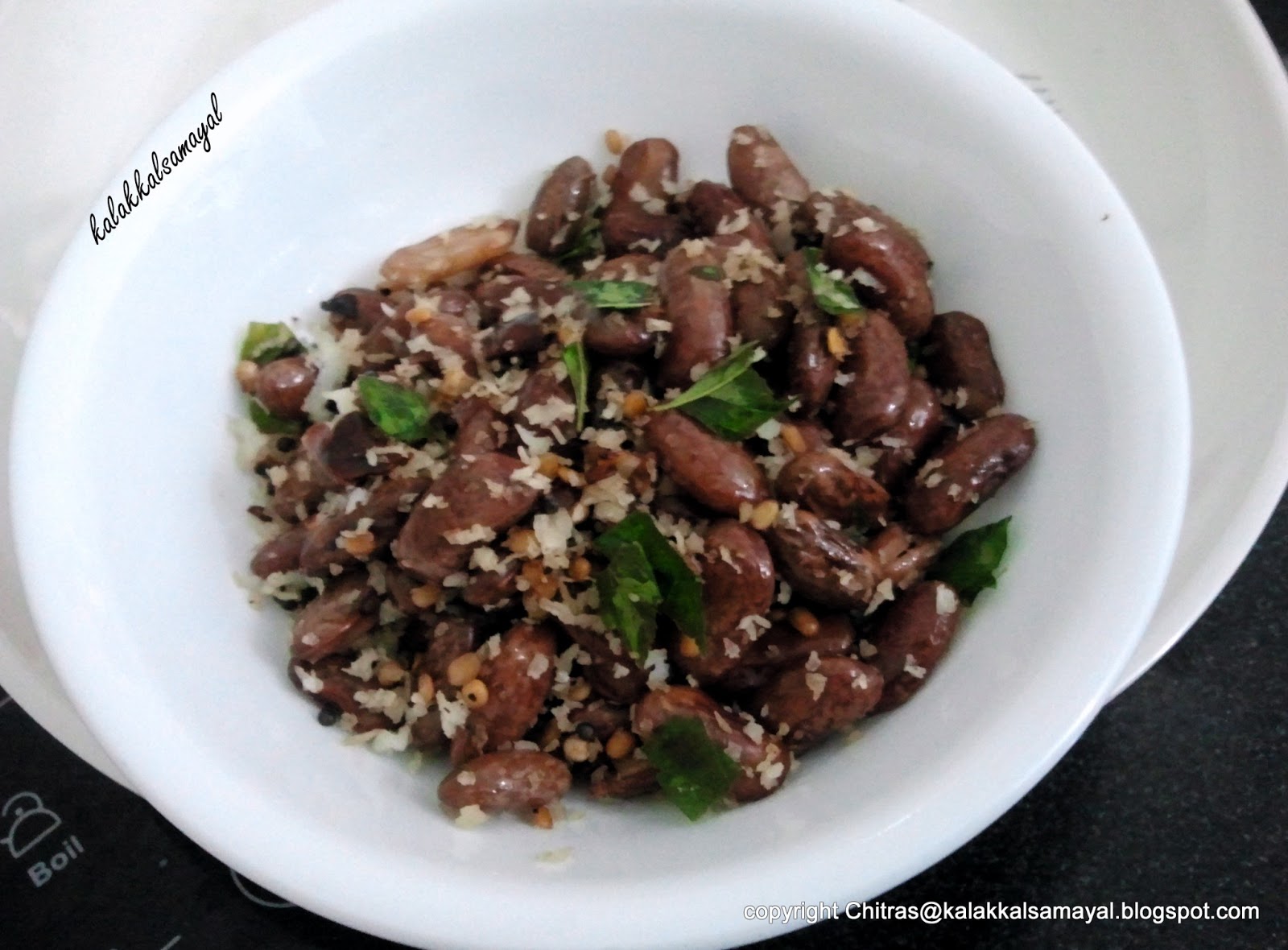 kalakkalsamayal rajma sundal red kidney beans curry