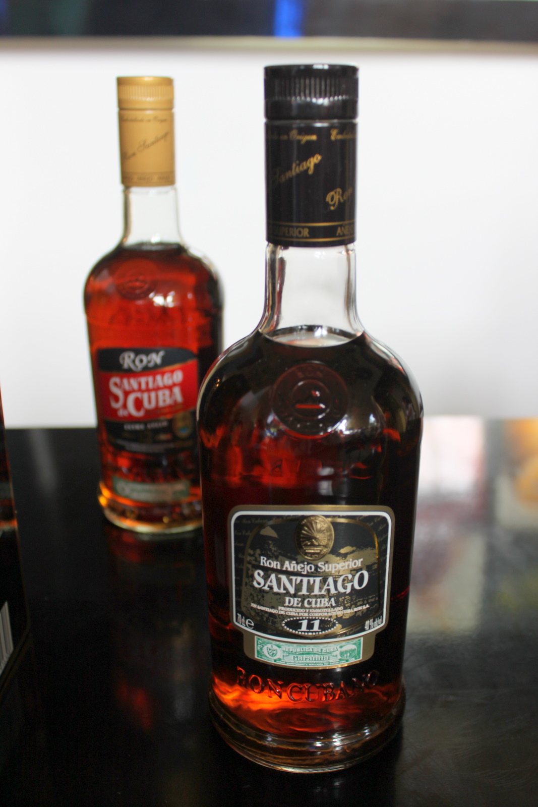 Along the Malecón Cuban rum on display