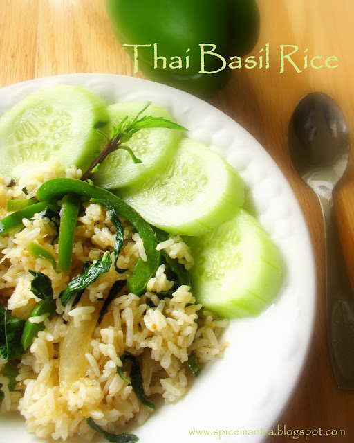 * Treat your tongue * Vegetarian Thai Basil Rice