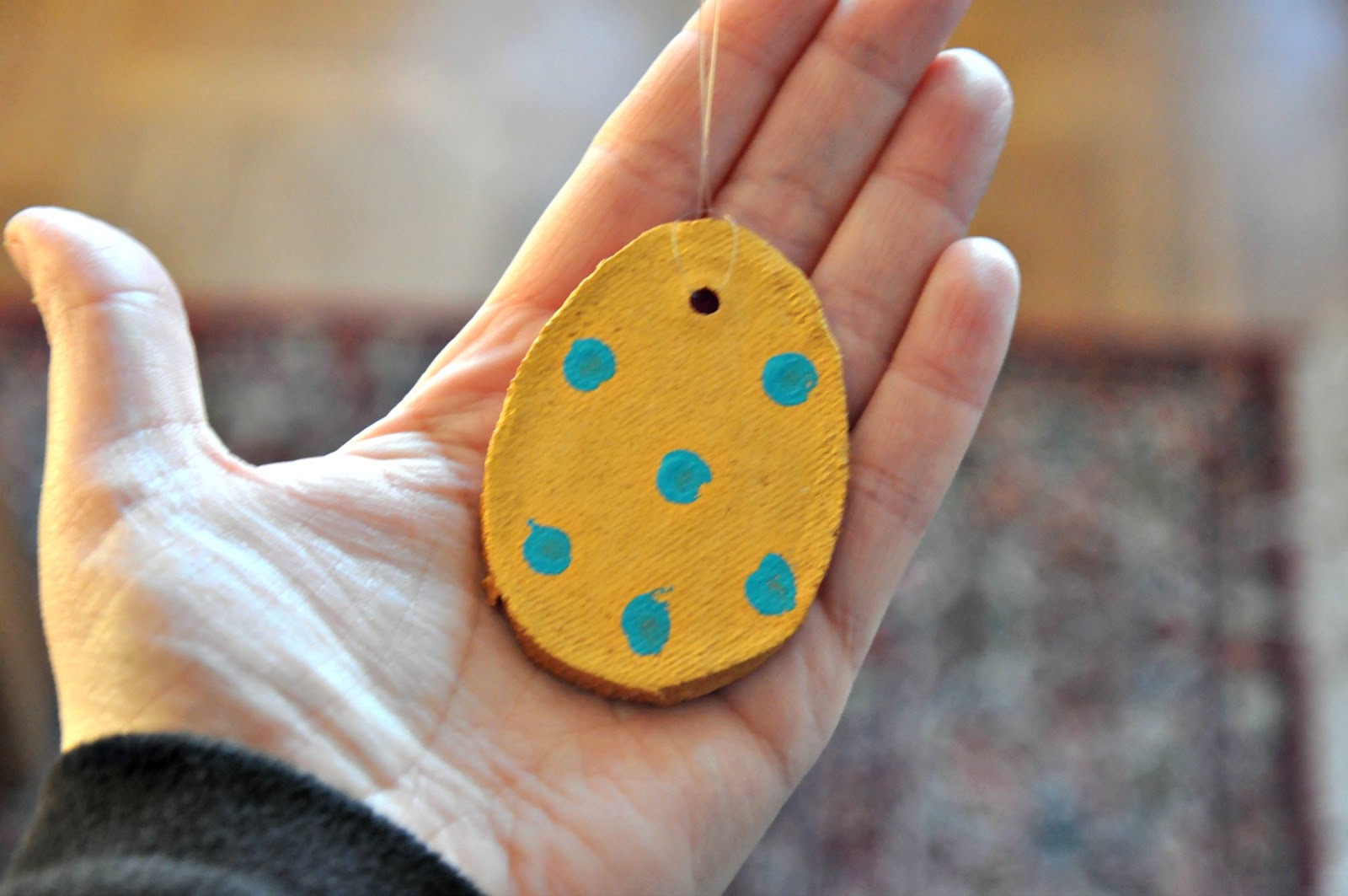 My life perfectly imperfect Easter crafts Salt dough egg ornaments