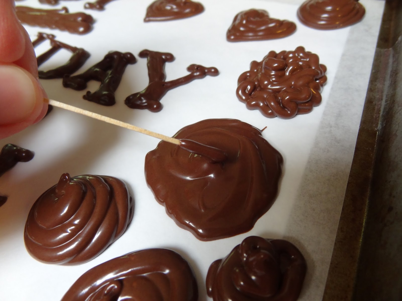 Jon & Holli's DIY How to make Chocolate Letters and other Decorations