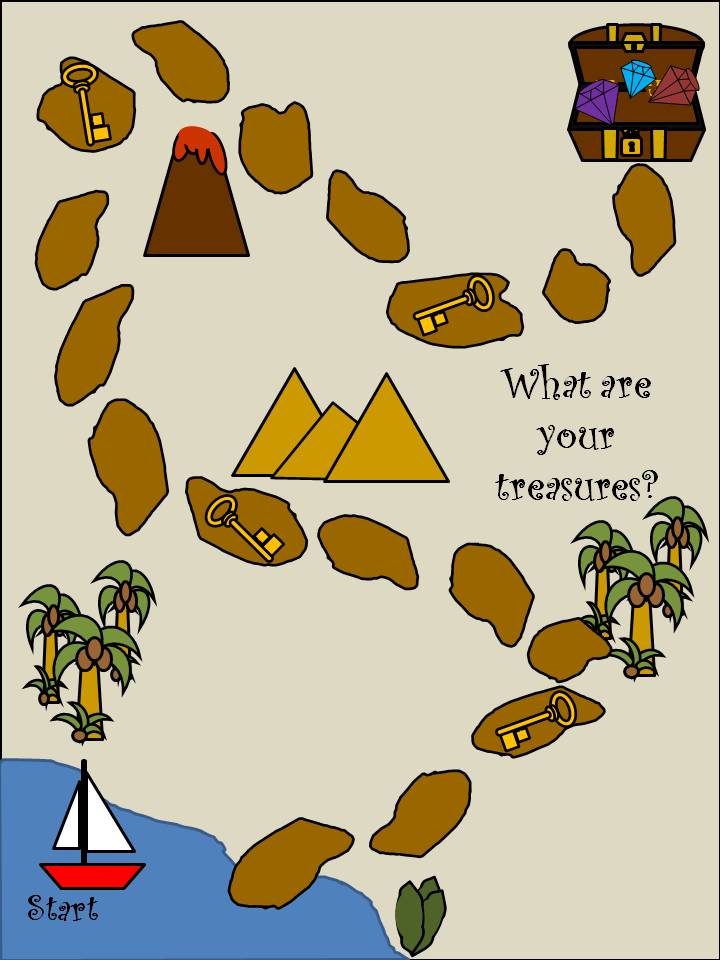 Games and other activities for Family Night Treasure Map Game