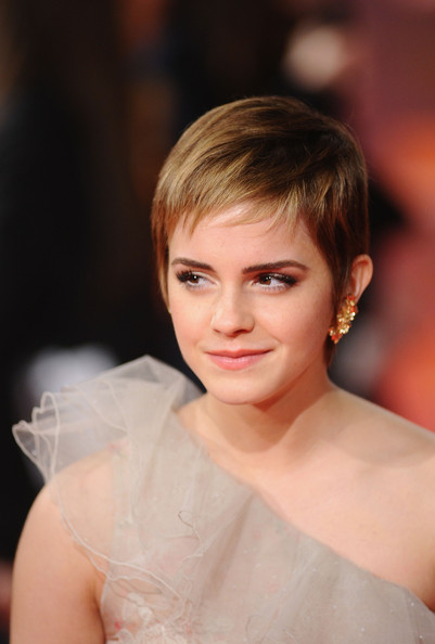 emma watson short hair black dress. emma watson short hair. emma