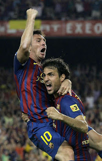 Messi y Fábregas los grandes Goleadores del Barça