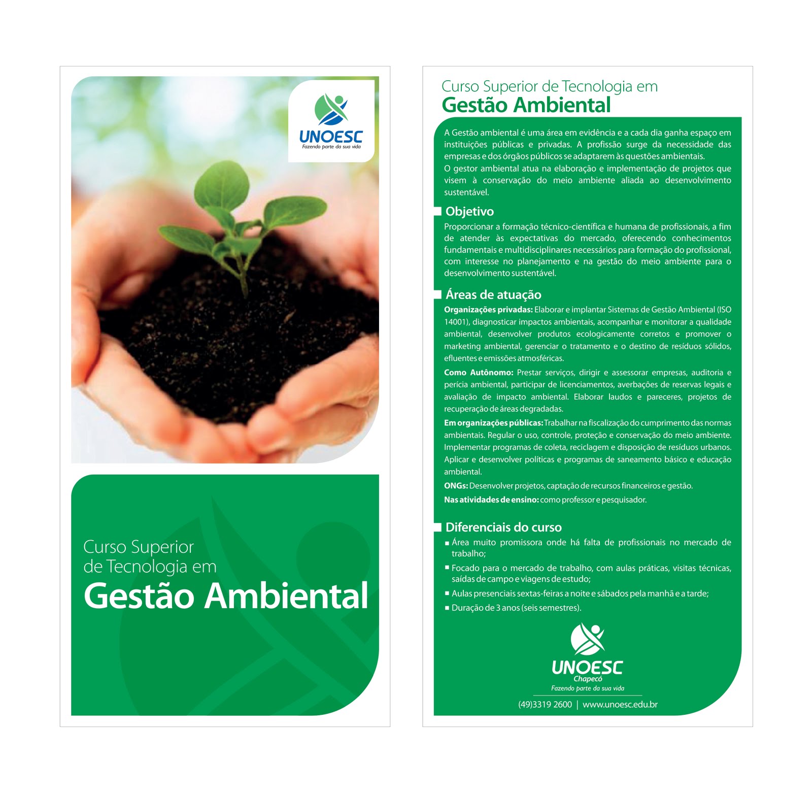 Curso superior em gestao ambiental