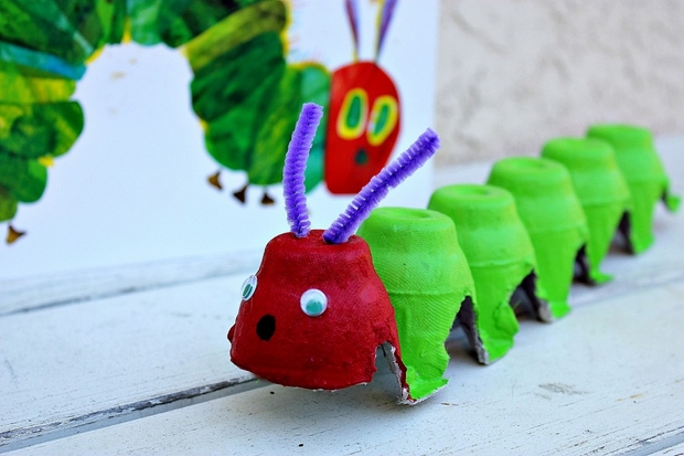 recycle craft made from egg carton