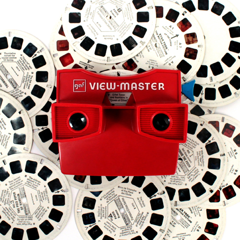 Las Vegas 3 Reels on Card Classic ViewMaster Nevada 