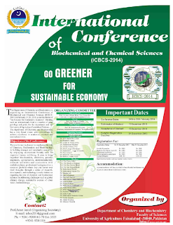International Conference of Biochemical and Chemical Sciences 2014