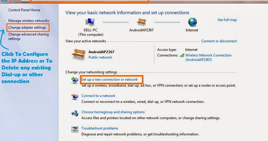 How To Delete Dial Up Connection In Vista