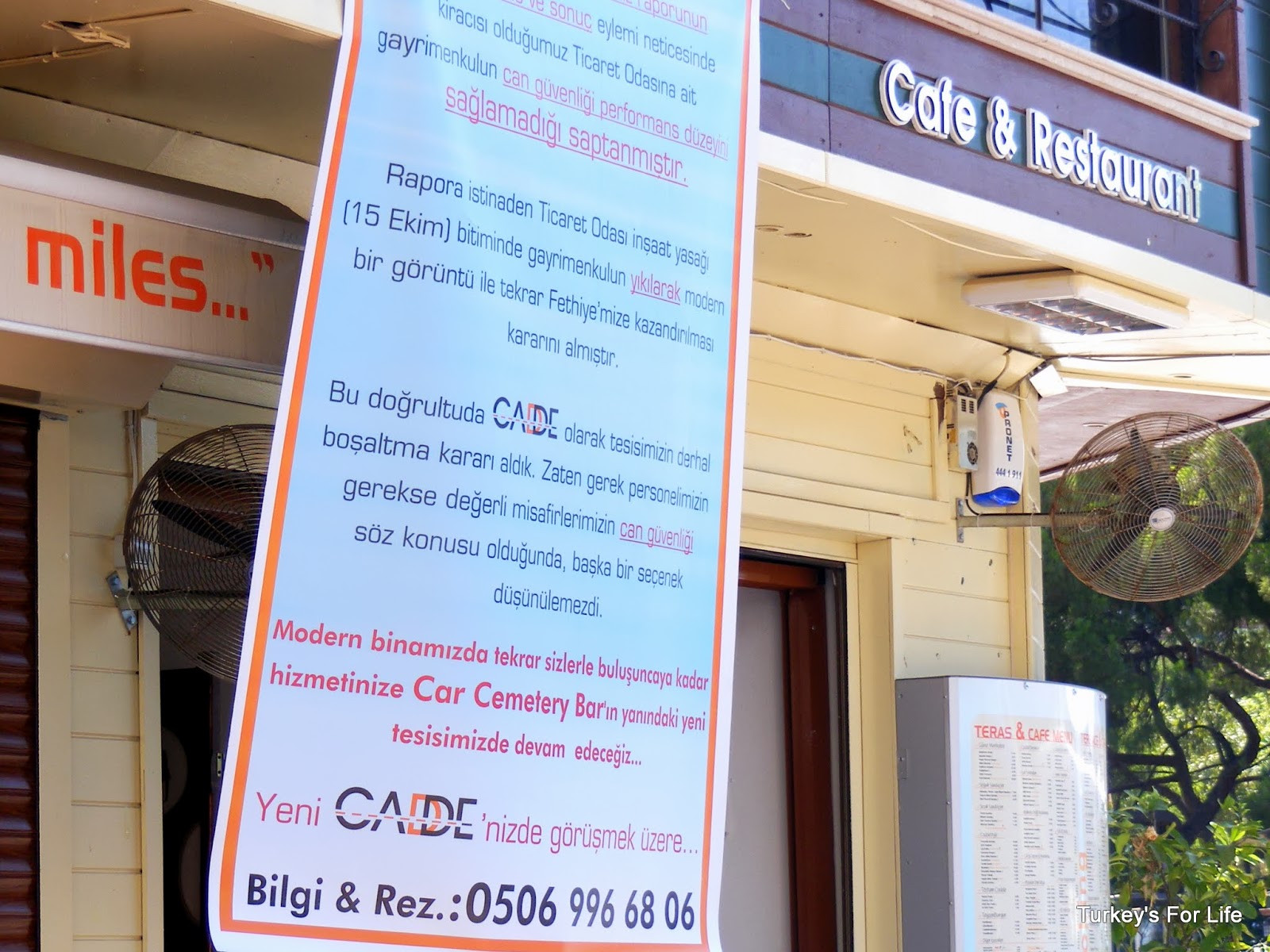 Fethiye Eating &amp; Drinking Cadde Cafe�s Temporary Shift • Turkey�s For