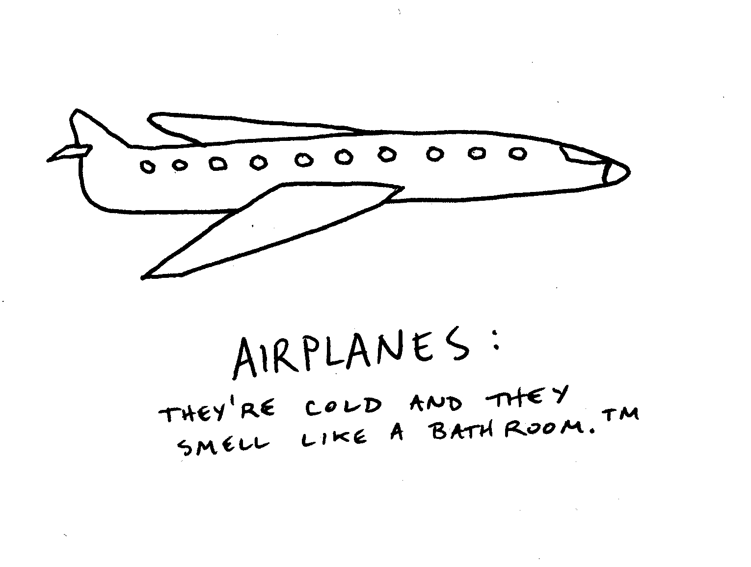 cartoon airplane drawings