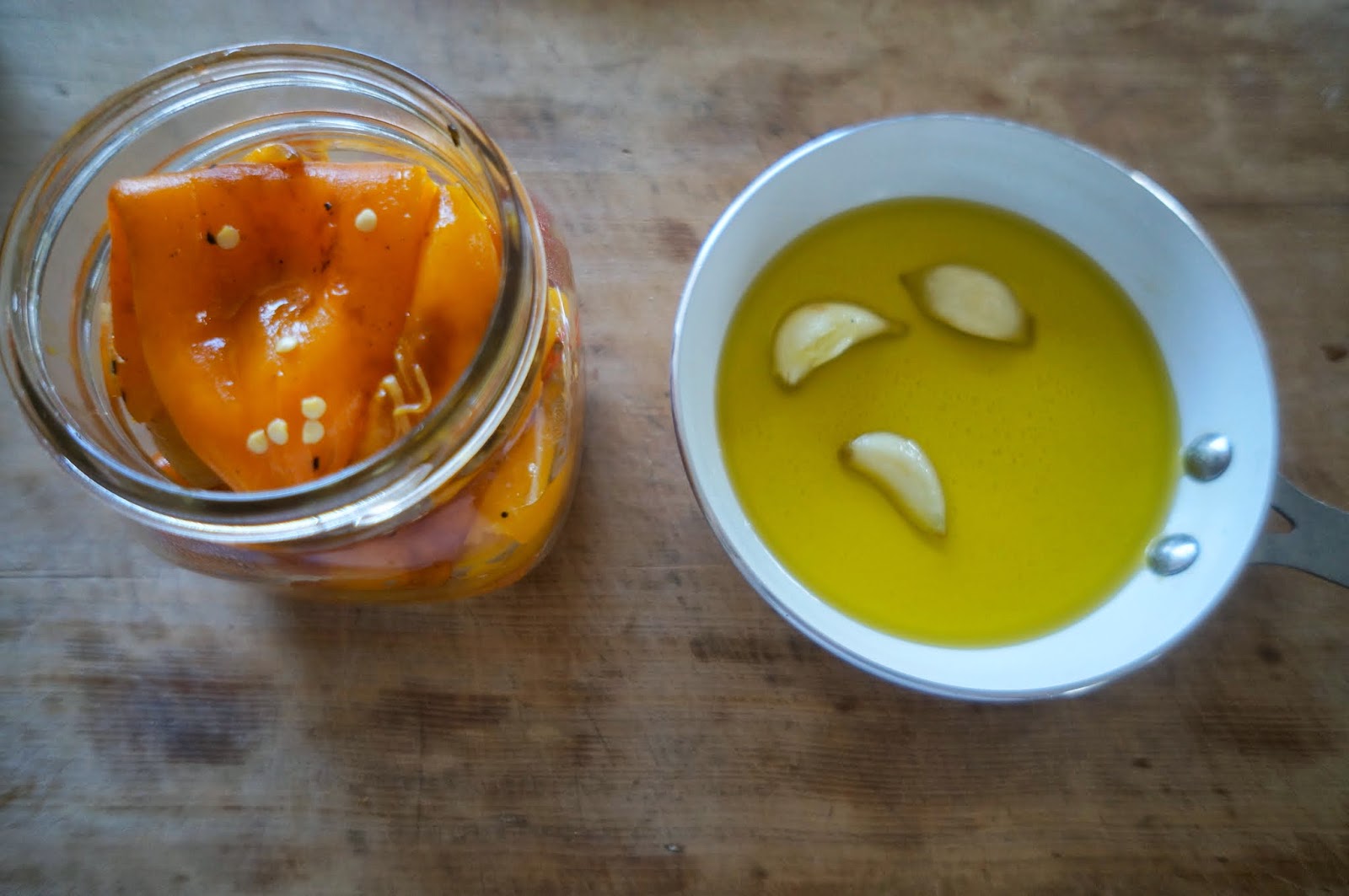 Roasted Peppers in Olive Oil