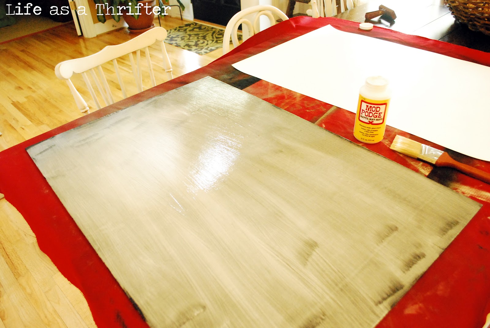 Life as a Thrifter Mod Podge a Poster