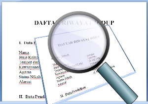 Contoh Daftar Riwayat Hidup - Curriculum Vitae (CV)