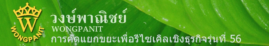 การคัดแยกขยะเพื่อรีไซเคิลเชิงธุรกิจรุ่นที่ 56