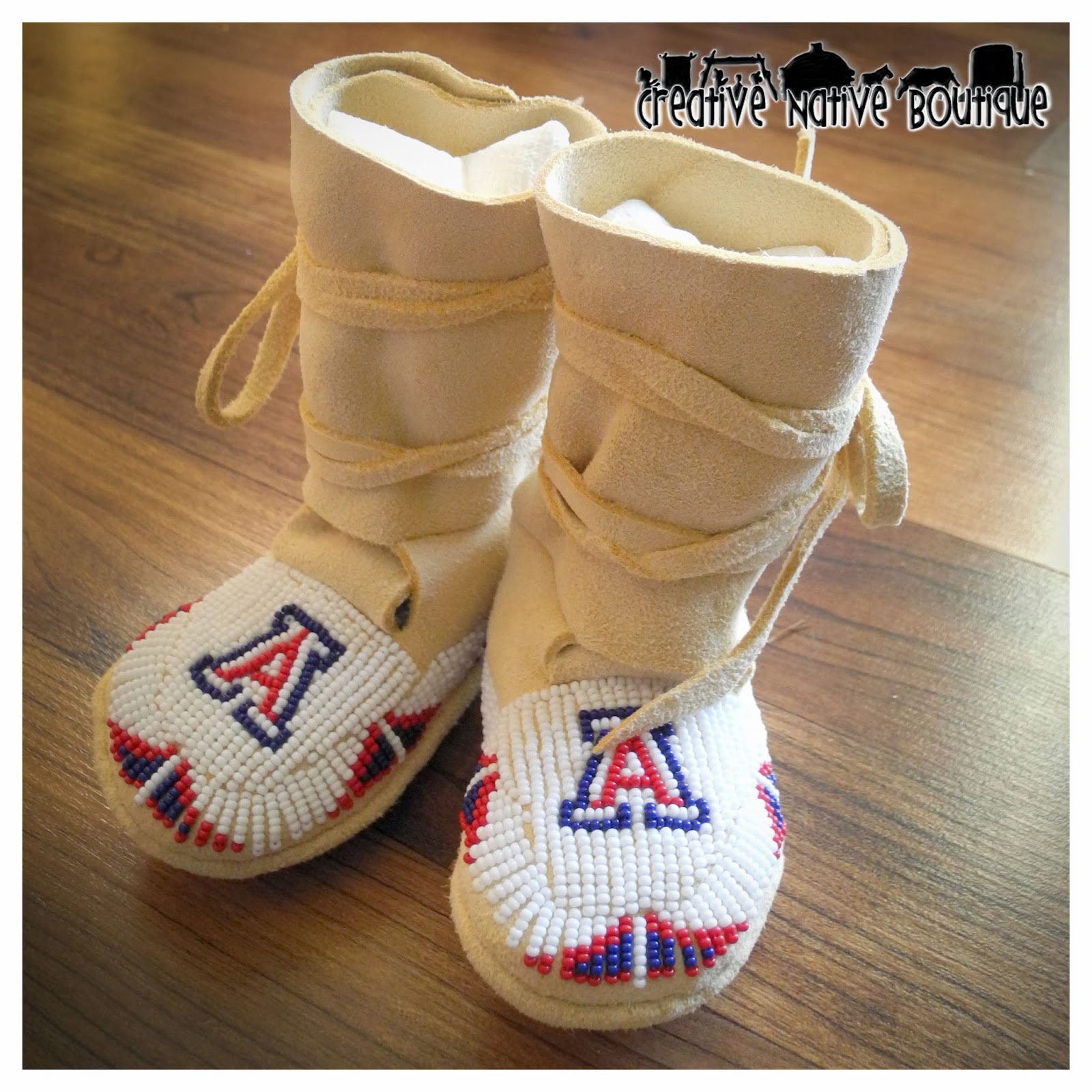 Creative Native Boutique Custom Hightop Baby Moccasins