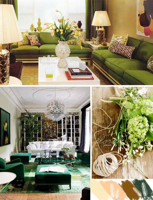 Fantabulous design Style Canvas Decorate with dark green