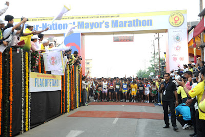 Riteish & Mahima at 2nd Vasai-Virar Mayor's Marathon