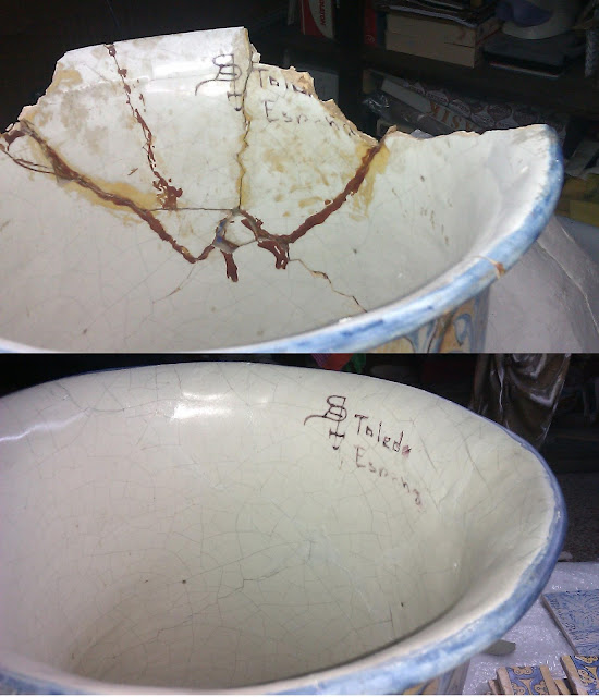 Cerámica de Aguado: Proceso de Restauración de un paragüero de