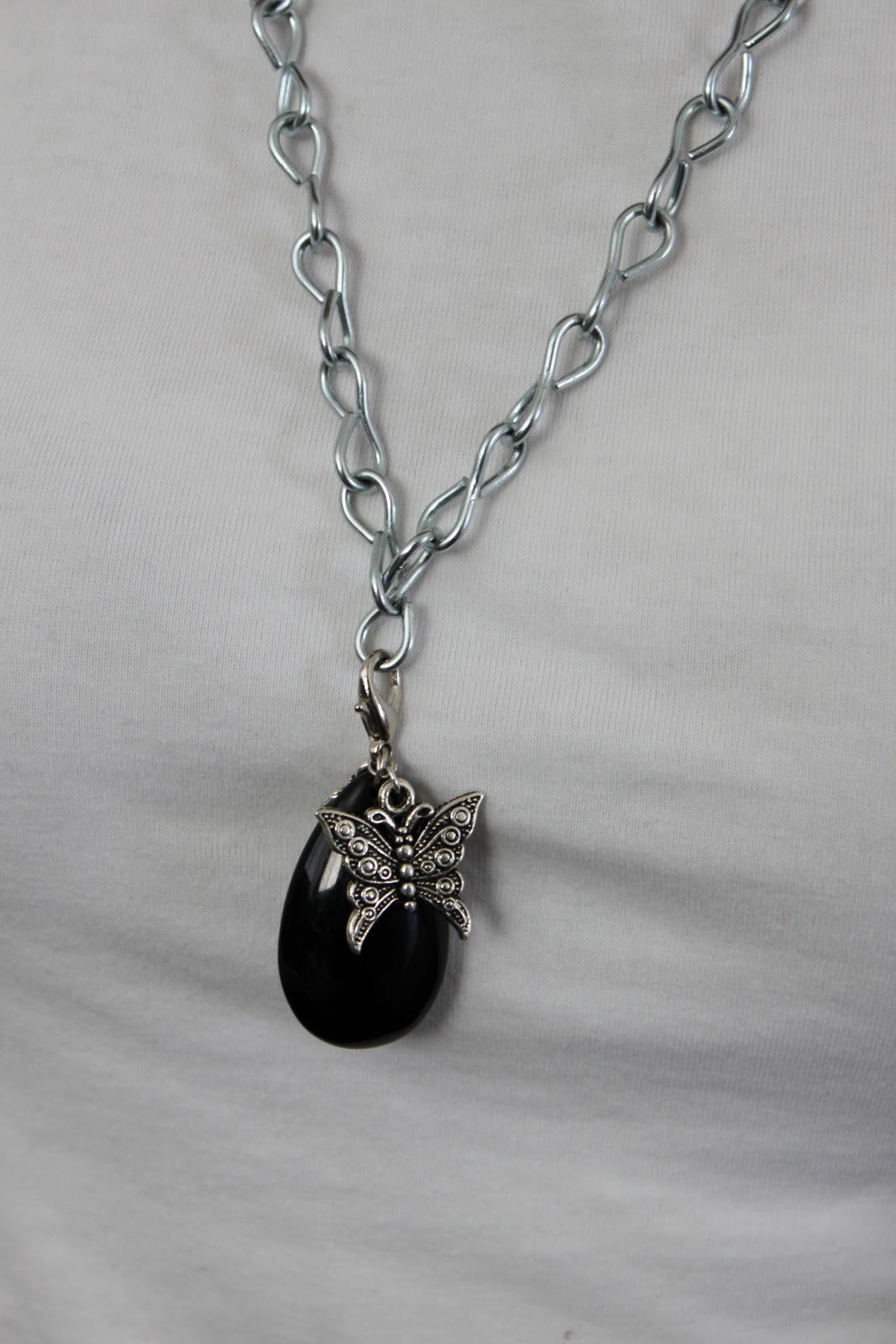 KP Designs Casual Chain Necklace with Charm Attachments.