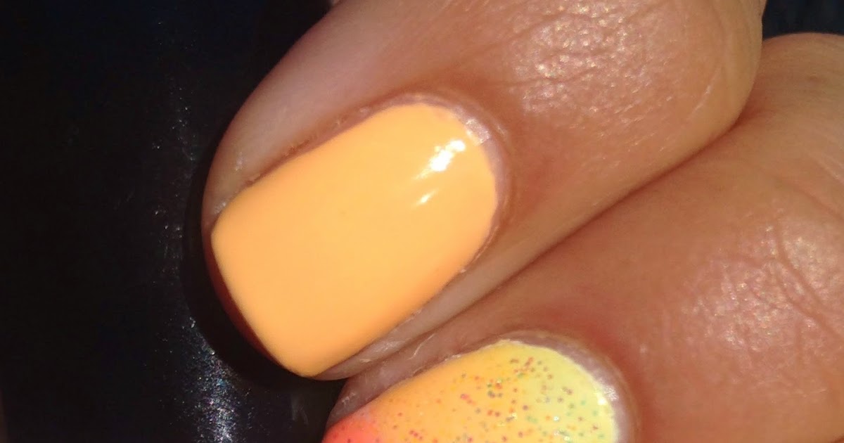 My Nail Polish Obsession Sunny Day Nails using Maybelline Bleached Neons