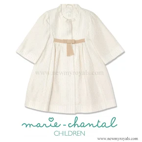 Princess Estelle Style Marie Chantal Jacquard Coat 