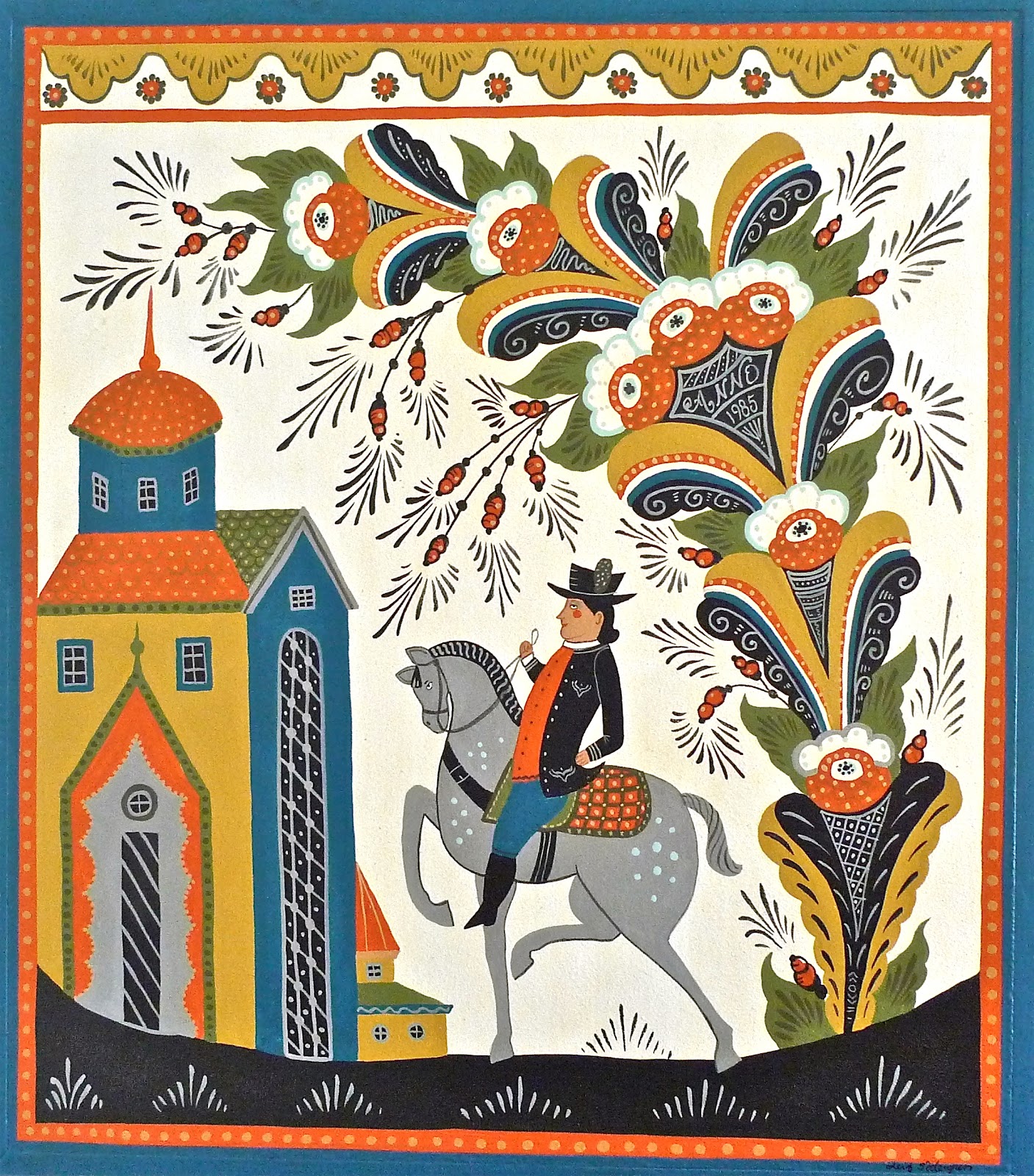 Swedish Folk Art Scandinavian folk art, Scandinavian art, Folk art