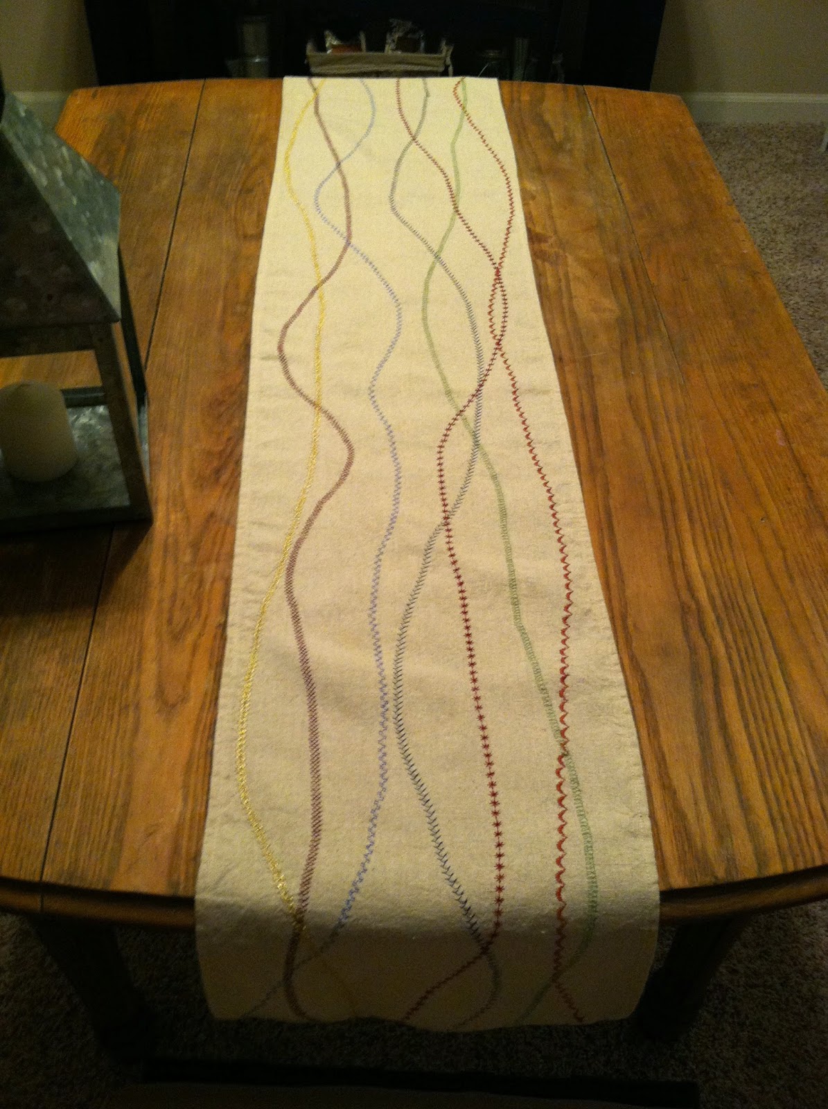 Rose Gold & Red Clover Knockoff Crate and Barrel Table Runner