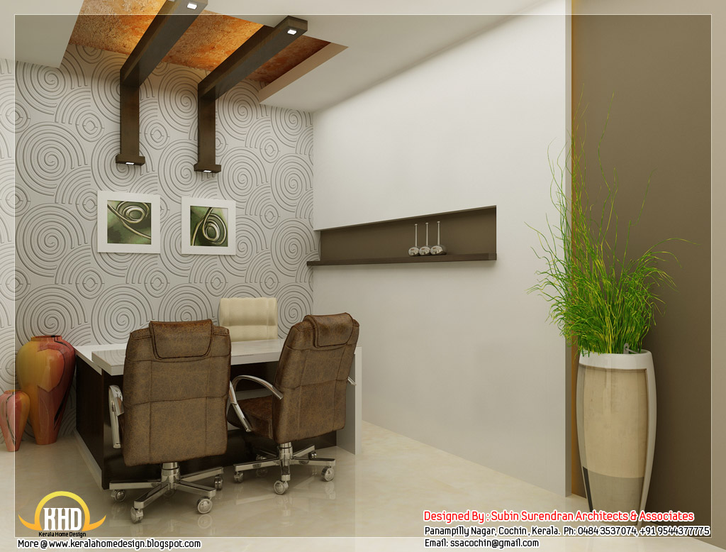 Beautiful 3D interior office designs ~ Kerala House Design Idea