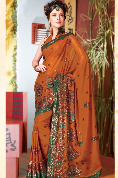 FASHION of Life Style Latest Fashion Party Wear Sarees
