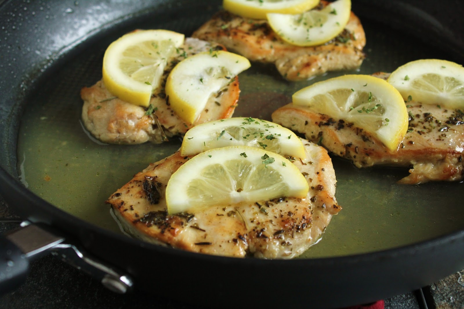 Delicious as it Looks LowFODMAP Lemon Herb Skillet Chicken