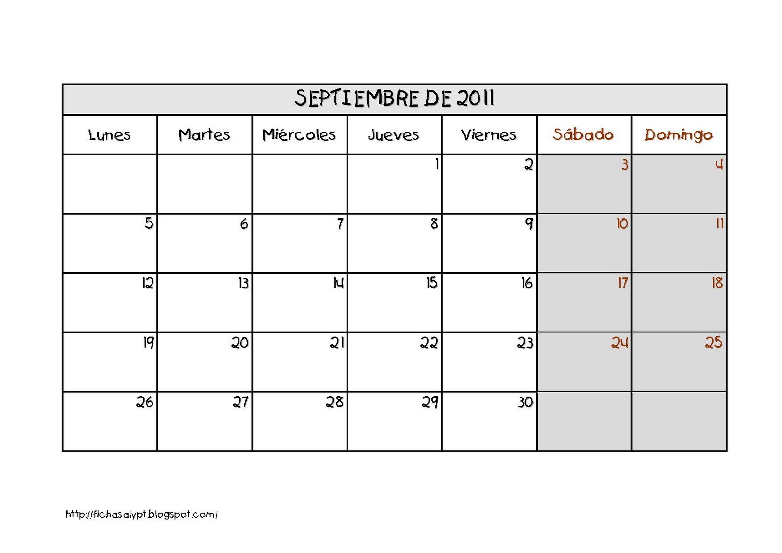 Plantillas Para Calendarios 2012 Word