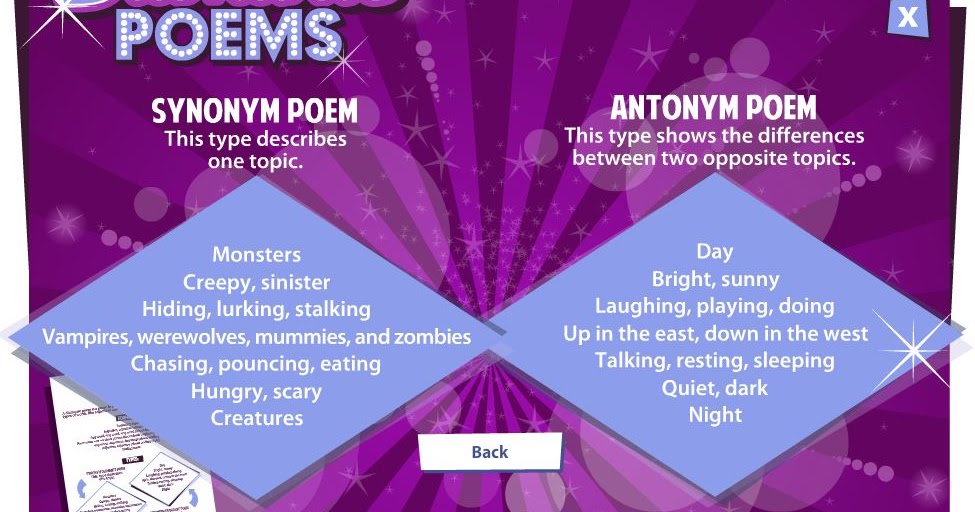 KCD's Lower School Computer Lab: 25 - Diamante Poem