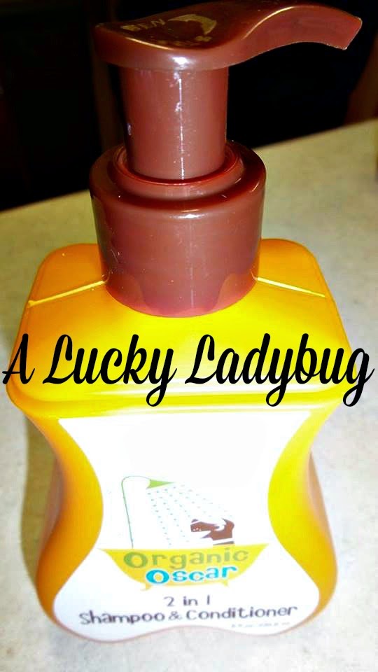A Lucky Ladybug Organic Oscar 2 in 1 Dog Shampoo and Dog Conditioner