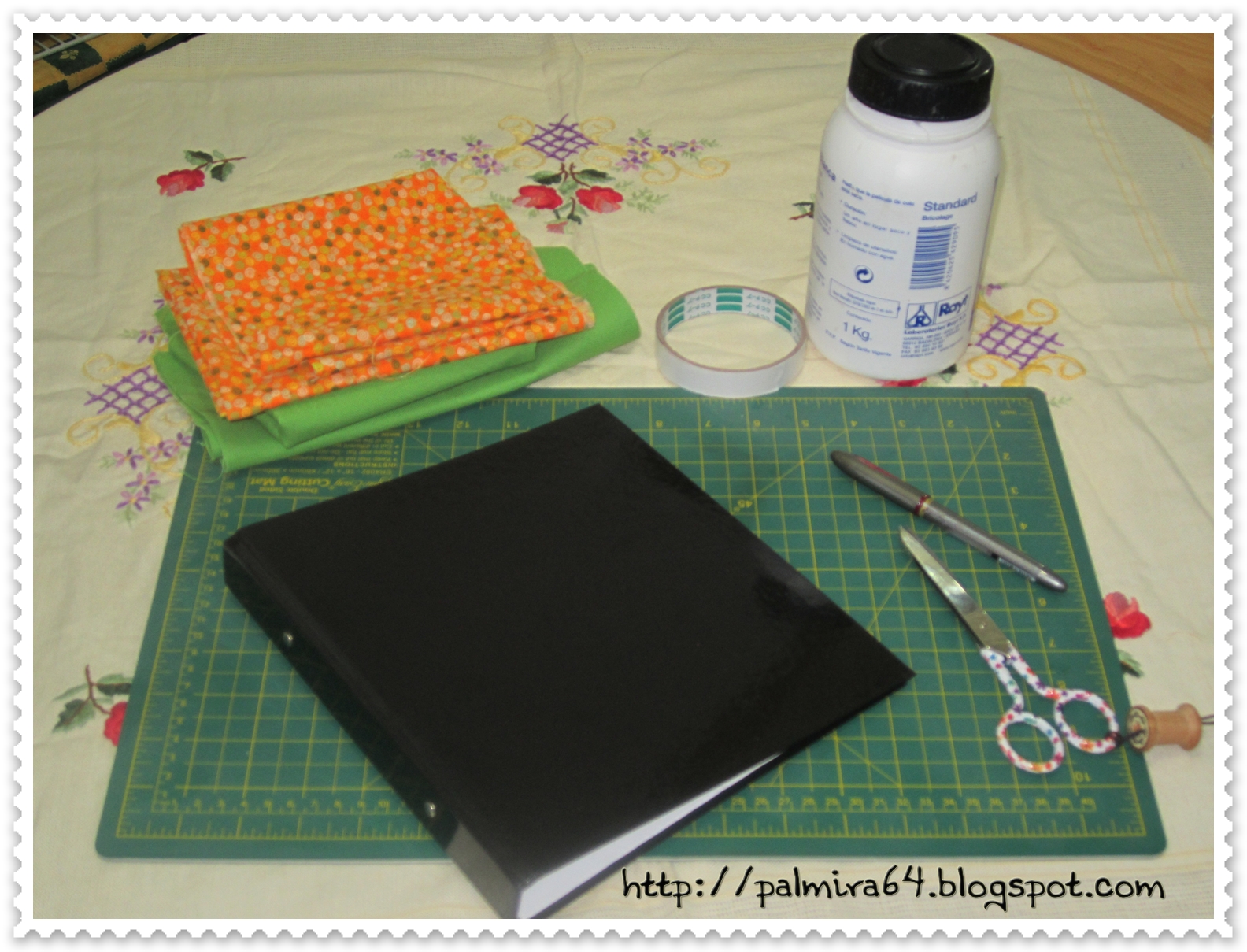 Mis pasiones passiflora: COMO FORRAR ARCHIVADOR O BLOC