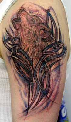 Sexy American Tattoos Cool Tribal Wolf Tattoos 2011