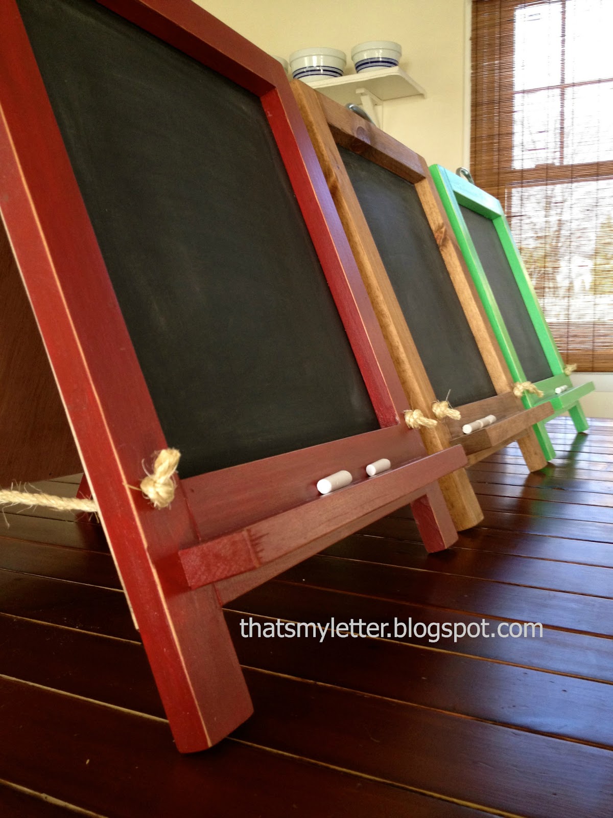 DIY Tabletop Chalkboard Easel Jaime Costiglio