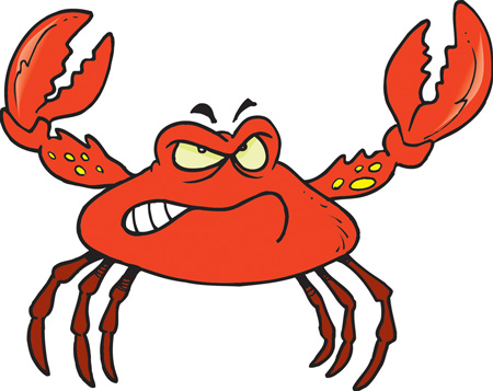 Funny crab cartoon ~ unique animal wallpapers