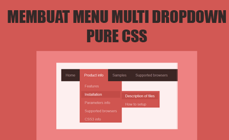 Cara Membuat Menu Dropdown dengan CSS di Blog
